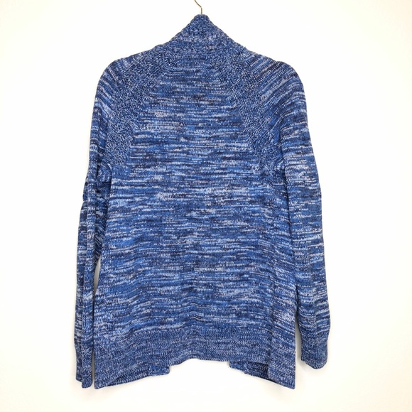 SOLD H&M Blue Marled Chunky Knit Button Front Cardigan - Picture 5 of 10
